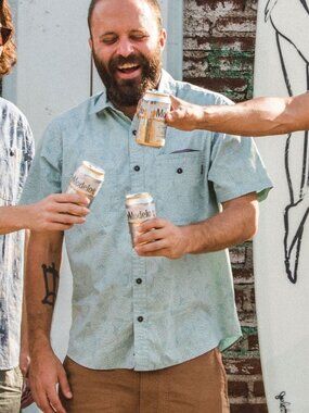 Howler Brothers Aransas Shirt in Prickly Pear: Seaspray Size XL NWT